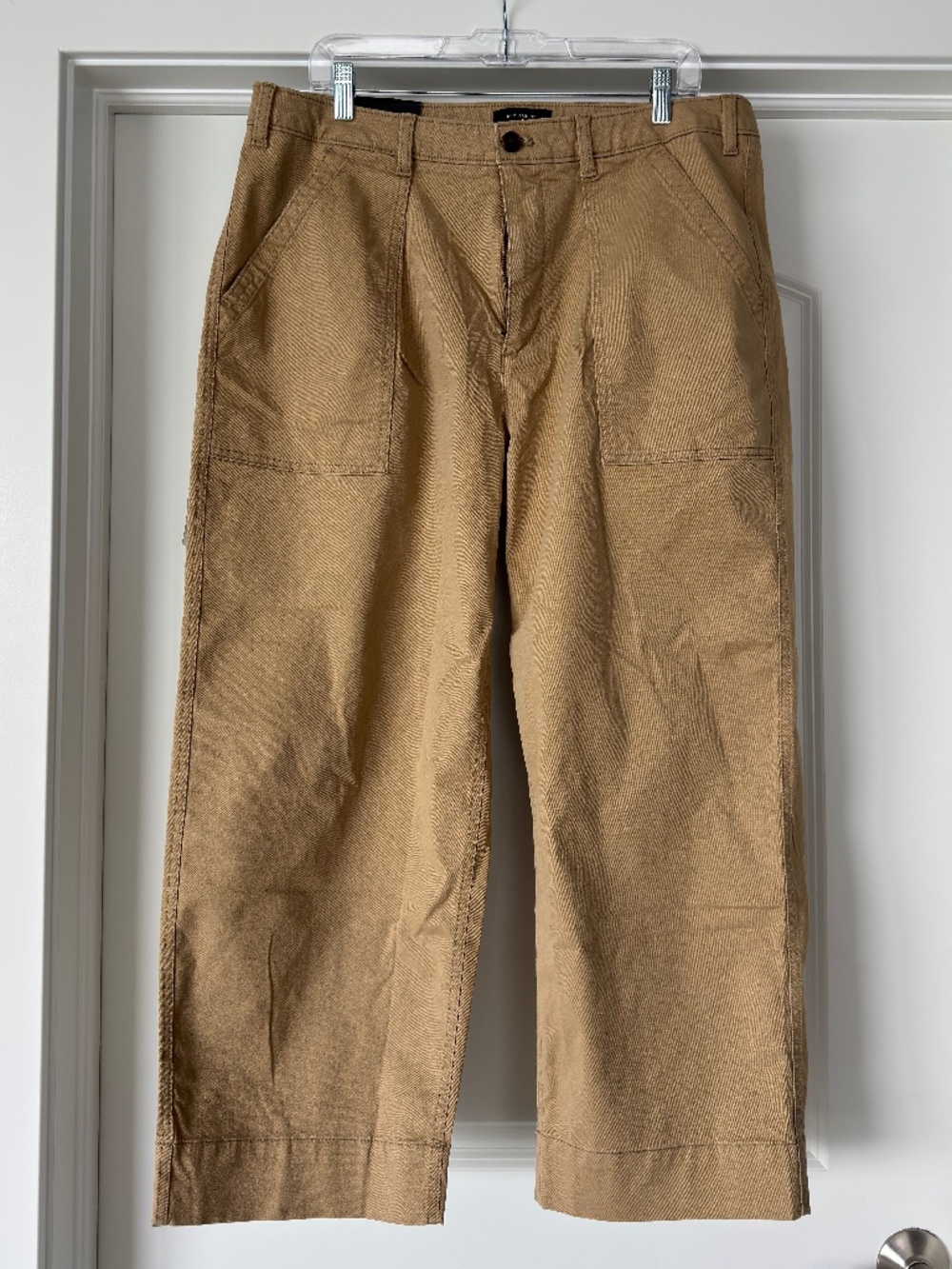 NWT Banana Republic Khaki Chino Barrel Cropped Pants Size 14